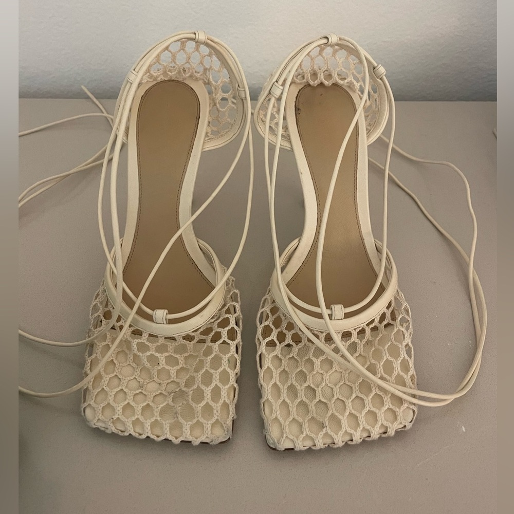 Bottega Veneta Stretch Lace-Up Sandal